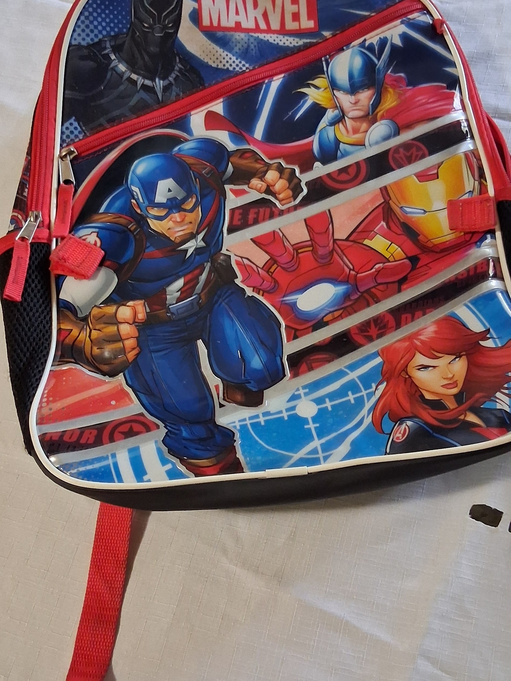Marvel Kids Backpack with Captain America & Avengers Art - Red/Blue 260917